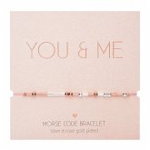 Armband - "Morse Code" - versilbert & rosévergoldet - You & me