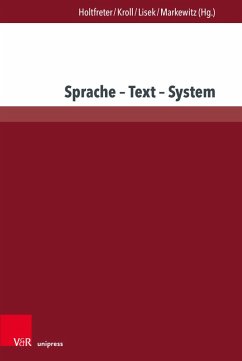 Sprache - Text - System (eBook, PDF)