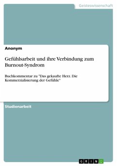 Gefühlsarbeit und ihre Verbindung zum Burnout-Syndrom - Anonymous