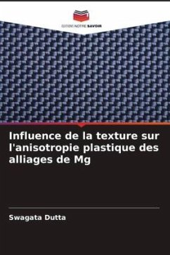 Influence de la texture sur l'anisotropie plastique des alliages de Mg - Dutta, Swagata