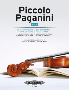 Piccolo Paganini Vol. 2 -30 Mittelschwere Konzertstücke - verschiedene