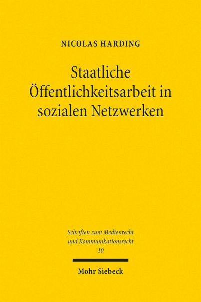 Staatliche Öffentlichkeitsarbeit in sozialen Netzwerken (eBook, PDF)