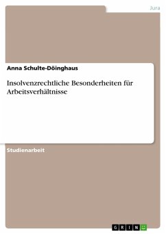 Insolvenzrechtliche Besonderheiten für Arbeitsverhältnisse (eBook, PDF)