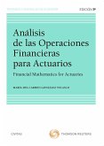 Análisis de las Operaciones Financieras para Actuarios (eBook, ePUB)