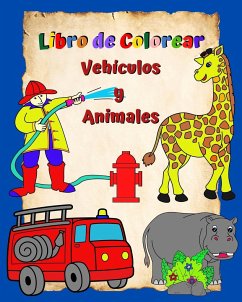 Libro de Colorear Vehículos y Animales - Kim, Maryan Ben