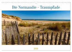 Die Normandie - Traumpfade (Wandkalender 2024 DIN A3 quer), CALVENDO Monatskalender - Springer, Edwin