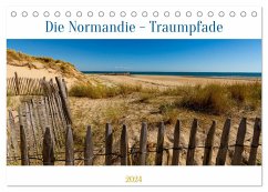 Die Normandie - Traumpfade (Tischkalender 2024 DIN A5 quer), CALVENDO Monatskalender - Springer, Edwin