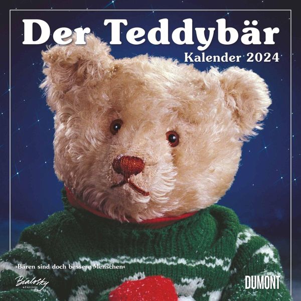 Der Teddybär 2024 - Broschürenkalender - Wandkalender - Format 30 x 30 