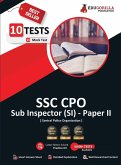 SSC CPO (SI) Paper II (Recruitment of Sub-Inspector) Exam 2023 (English Edition) - 10 Full Length Mock Tests (2000 Solved Questions) with Free Access to Online Tests