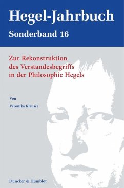 Cover Zur Rekonstruktion des Verstandesbegriffs in der Philosophie Hegels.