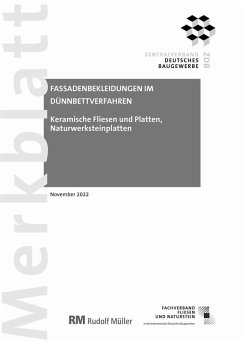 Cover Merkblatt Fassadenbekleidungen im Dünnbettverfahren (PDF) 2022-11 (eBook, PDF)