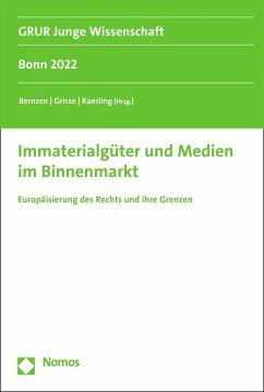 Cover Immaterialgüter und Medien im Binnenmarkt (eBook, PDF)