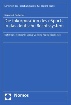 Cover Die Inkorporation des eSports in das deutsche Rechtssystem (eBook, PDF)