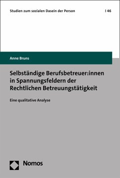 Cover Selbständige Berufsbetreuer:innen in Spannungsfeldern der Rechtlichen Betreuungstätigkeit (eBook, PDF)