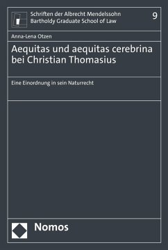 Aequitas und aequitas cerebrina bei Christian Thomasius (eBook, PDF) - Otzen, Anna-Lena