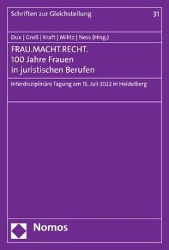 FRAU.MACHT.RECHT. 100 Jahre Frauen in juristischen Berufen