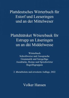 Cover Plattdeutsches Wörterbuch für Estorf und Leeseringen und an der Mittelweser (eBook, ePUB)