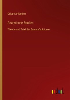 Analytische Studien - Schlömilch, Oskar