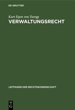 Verwaltungsrecht (eBook, PDF) - Turegg, Kurt Egon von