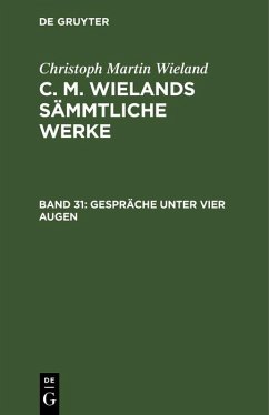 Gespräche unter vier Augen (eBook, PDF) - Wieland, Christoph Martin
