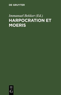 Cover Harpocration et Moeris (eBook, PDF)