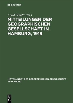 Cover Mitteilungen der Geographischen Gesellschaft in Hamburg, 1919 (eBook, PDF)
