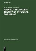 Andreotti-Grauert Theory by Integral Formulas (eBook, PDF)