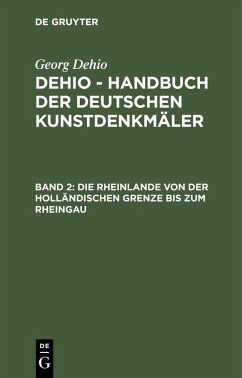 Cover Die Rheinlande von der holländischen Grenze bis zum Rheingau (eBook, PDF)