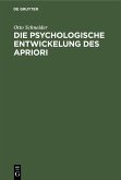 Die psychologische Entwickelung des Apriori (eBook, PDF)
