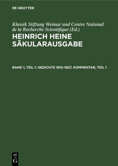 Cover Gedichte 1812-1827. Kommentar, Teil 1 (eBook, PDF)