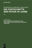 Die Fortschritte der Physik des Aethers im Jahre 1887 (eBook, PDF) Die Fortschritte der Physik des Aethers im Jahre 1887 (eBook, PDF)