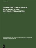 Unbekannte Fragmente altchristlicher Gemeindeordnungen (eBook, PDF)