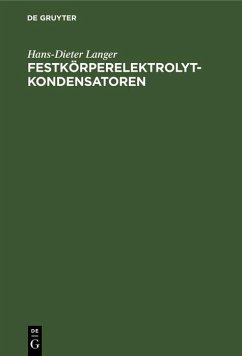 Festkörperelektrolytkondensatoren (eBook, PDF) - Langer, Hans-Dieter