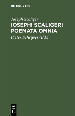 Iosephi Scaligeri Poemata omnia (eBook, PDF) - Scaliger, Joseph