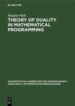 Cover Theory of Duality in Mathematical Programming (eBook, PDF)
