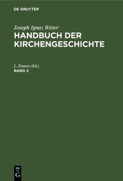 Cover Joseph Ignaz Ritter: Handbuch der Kirchengeschichte. Band 2 (eBook, PDF)