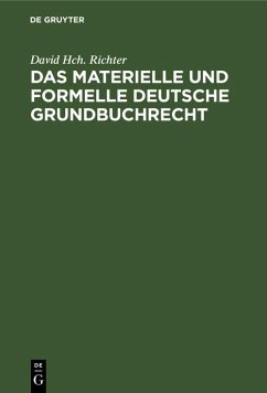 Cover Das materielle und formelle Deutsche Grundbuchrecht (eBook, PDF)