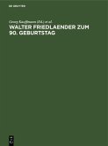 Walter Friedlaender zum 90. Geburtstag (eBook, PDF)