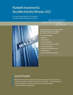 Cover Plunkett's Investment & Securities Industry Almanac 2023: Investment & Securities Industry Market Research, Statistics, Trends and Leading Companies