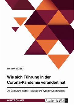 Wie sich Führung in der Corona-Pandemie verändert hat. Die Bedeutung digitaler Führung und hybrider Arbeitsmodelle (eBook, PDF) - Müller, André