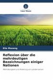 Reflexion über die mehrdeutigen Bezeichnungen einiger Nationen