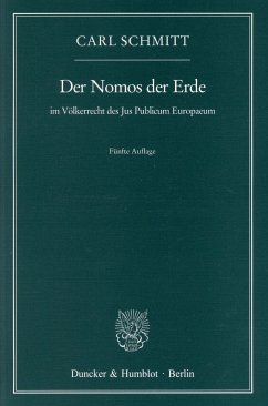Der Nomos der Erde (eBook, ePUB) - Schmitt, Carl
