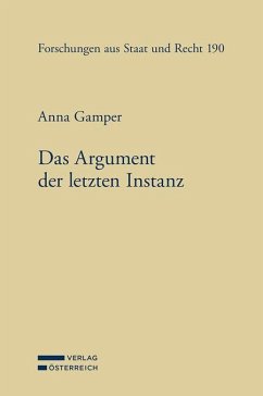 Das Argument der letzten Instanz - Gamper, Anna