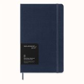 Moleskine Smart Notebook, Large, Ruled, Sapphire Blue, Hard Cover (5 x 8.25)