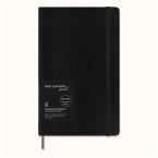 Moleskine Smart Notebook, Large, Ruled, Black, Soft Cover (5 x 8.25)