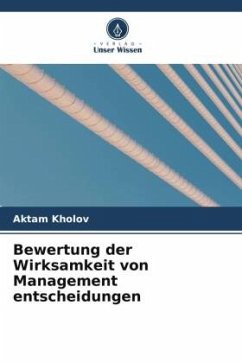 Cover Bewertung der Wirksamkeit von Management entscheidungen