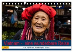 Vietnam - eine wunderbare Reise (Tischkalender 2024 DIN A5 quer), CALVENDO Monatskalender - Brack, Roland