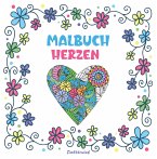 Mandala Malbuch für Erwachsene und Kinder ab 10 Jahren mit Blumen und Herzen