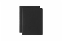 Moleskine Smart Cahier Journal, Extra Large, Plain, Black, Soft Cover (7.5 x 10)