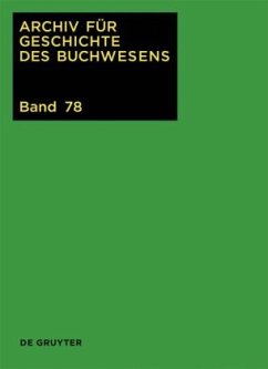 2023 / Archiv für Geschichte des Buchwesens Band 78